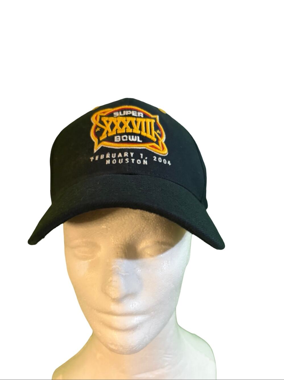 Reebok Super Bowl XXXVIII 2004 Hat NFL Houston Adjustable Strapback Cap NWT
